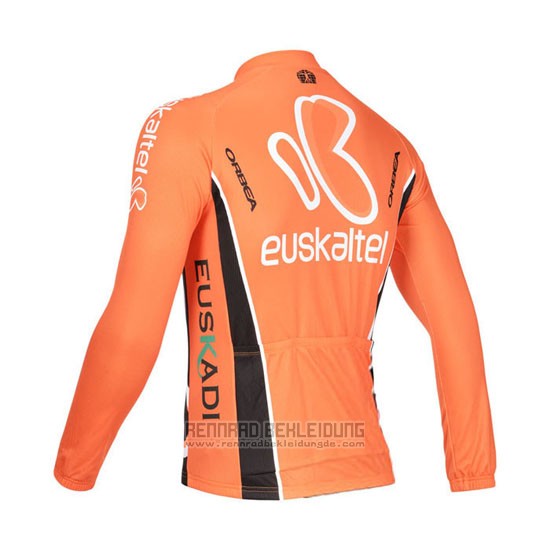 2013 Fahrradbekleidung Euskalte Orange Trikot Langarm und Tragerhose - zum Schließen ins Bild klicken